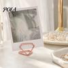 Office Memo Holder 10 Pcs Table Number Holders, Diamond Shape Photo Clips, Small Business Card Display Stands, Metal Place for Wedding Anniversary