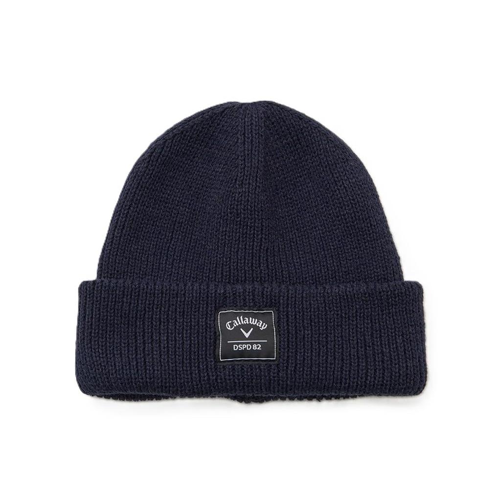 Callaway Men's Eco Quality Knit Beanie Cap with Name Embroidered on the Front and Odyssey Embroidered on the Back, Simple Golf Design (C25291120)