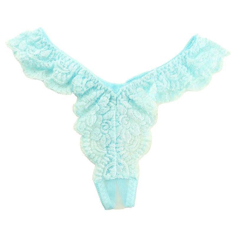 La-Pomme Sexy Sheer Lace T-Back Thong Panties Style 322064 Made in Japan Lingerie