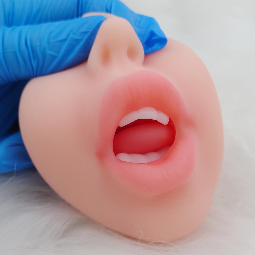 Realistický 3v1 Pánský masturbátor - Oboustranný design s orální, vaginální a anální rukávkou pro realistický pocit