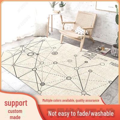 Nordic Light Luxury Cartoon Carpet for Living Room, Bedroom, or Study