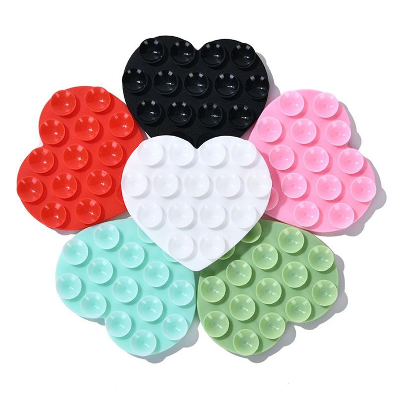 Heart Suction Cup Phone Mount Phone Accessories Hands-Free Strong Grip Holder For Selfies And Videos