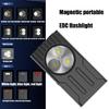 Shockproof LED Torch Flashlights 3 Light Mode Magnetic Base Back Clip USB C Rechargeable For Outdoor Enthusiasts