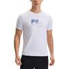 Fila Fitness Soft Comfortable Stretch Casual Versatile Sports Knit Short Sleeve T-Shirt Men Tops Jade-White A11M521107F-WT