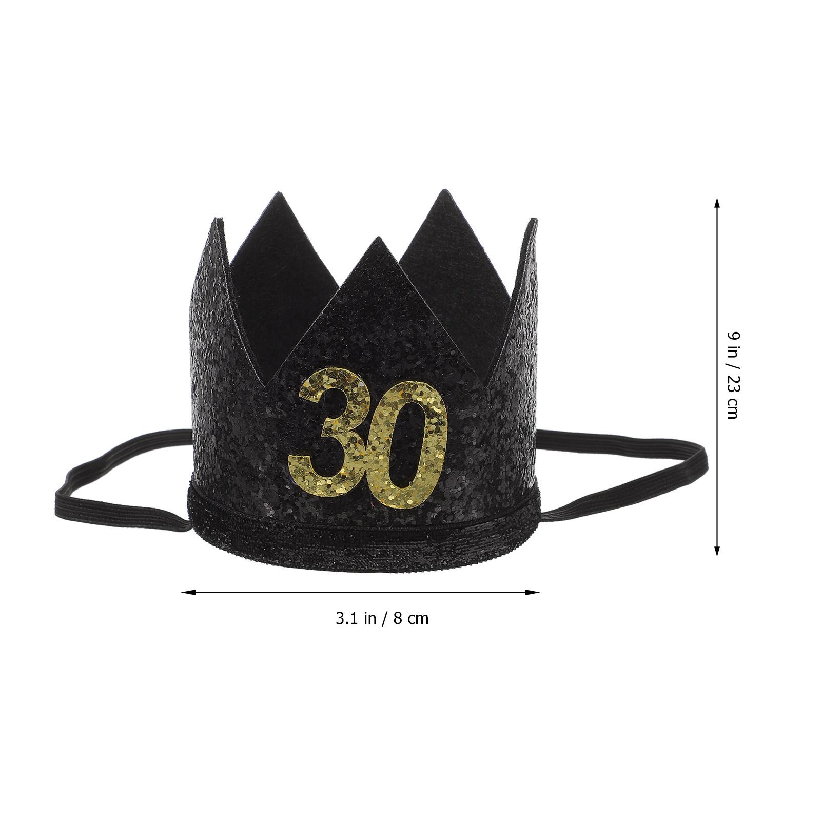 

1Pcs Birthday Hat Sturdy Handmade Crown Design Ideal for Birthday Celebration Portable Decorative Party Cap Decorative Party Hat 8X7CM