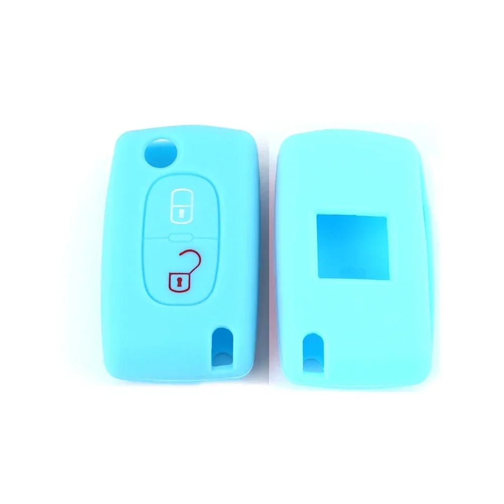 2 Button Key Case Cover for Citroen C-Crosser C3 C4 Picasso Berlingo Case for Peugeot Partner Tepee 207 307 308 407