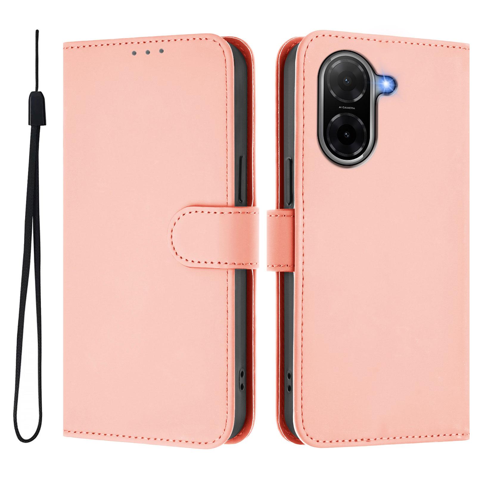 

Для Xiaomi Poco C71 4G/Xiaomi Redmi A5 4G (171.7*77.8*8.3мм) Чохол Однотонний Гаманець Шкіряний Чохол для Телефону з Ремінцем Pink