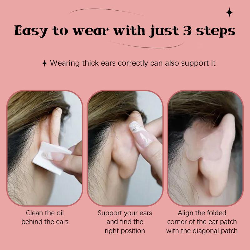 Butterfly-Shaped Elf Ear Stickers Corrector Correction Patch Silicone Patches Tape Cosmetics Ears Primer