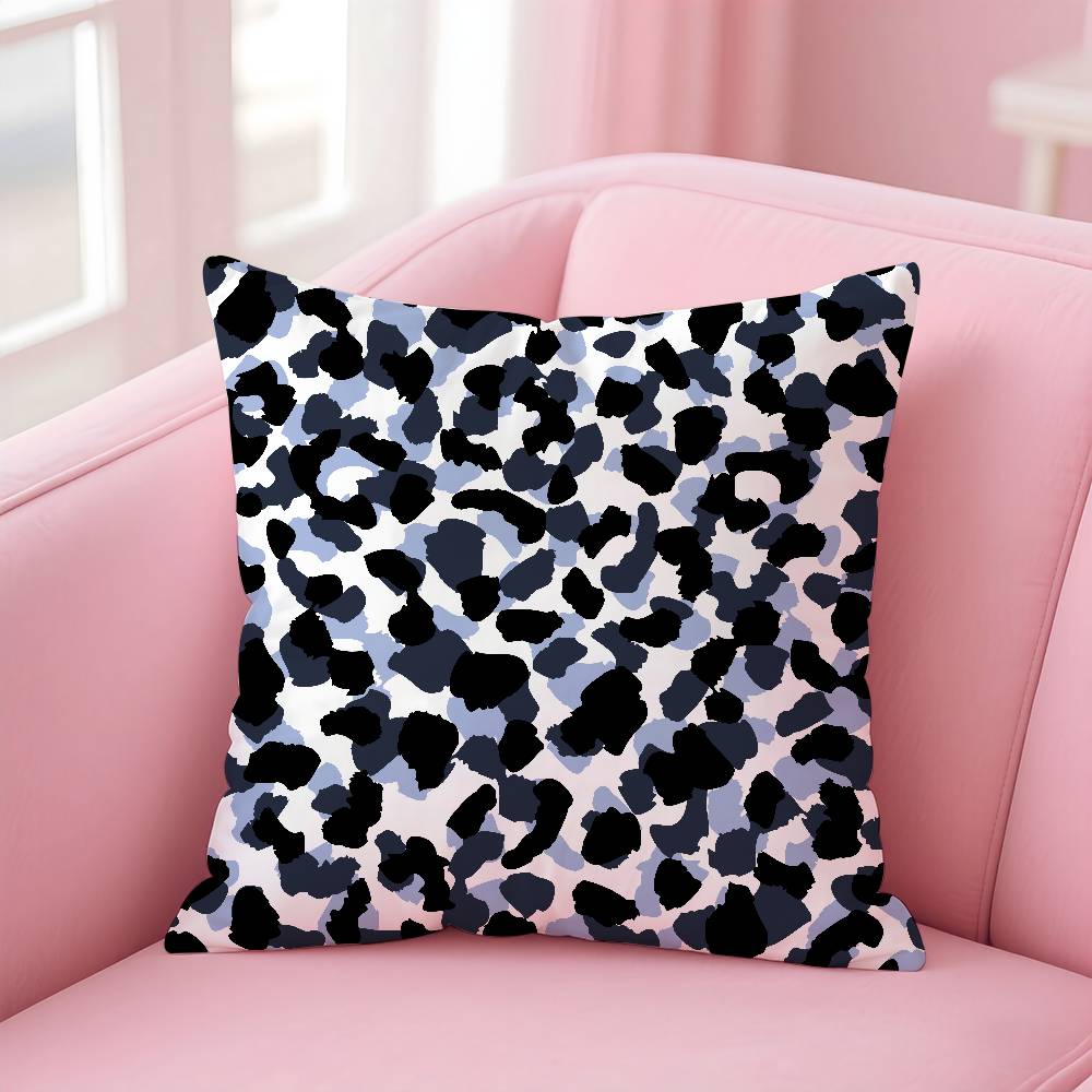 Art Leopard Print Texture Pillow Case Pattern Printing Pillowcase Living Room Sofa Cushion Cover Bedroom Room Decor