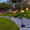 LED Solar Flower Light IP65 Waterproof Automatic ON/OFF Simple Installation