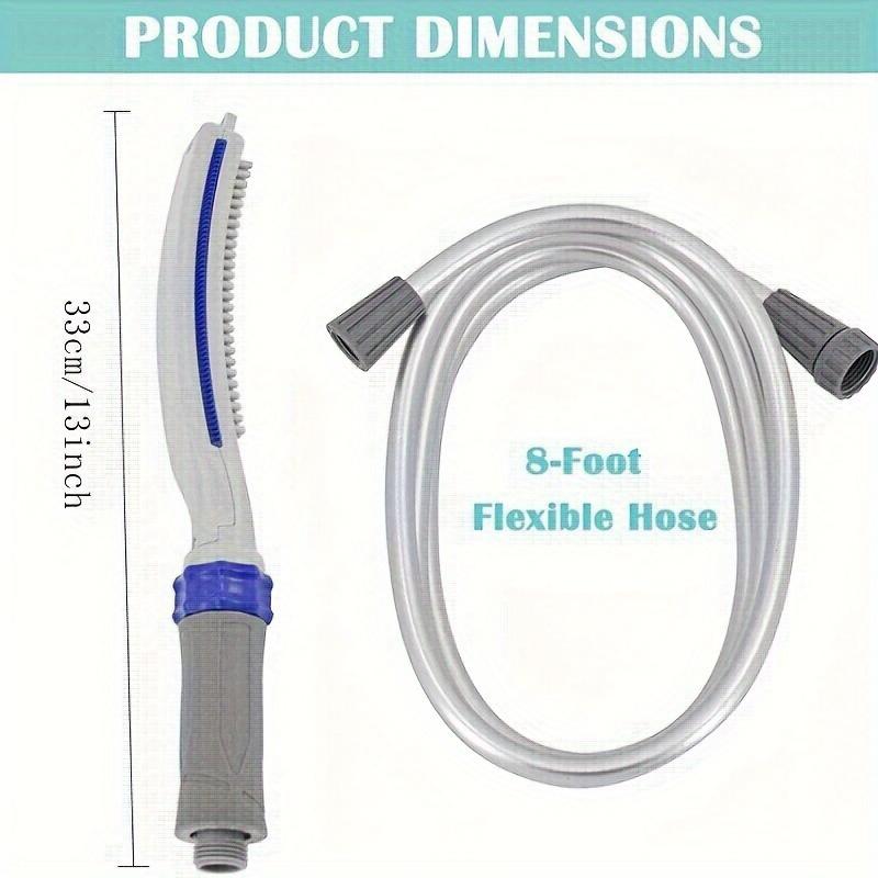 

Регулируемый спрей для купания собаки со шлангом 98,43 дюйма Многофункциональная душевая лейка для груминга питомца и набор расчесок Легко чистить и массировать Shower hose set