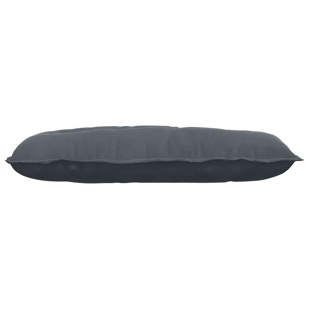Back Cushion Dark Grey 100 x 50 cm Cord Fabric