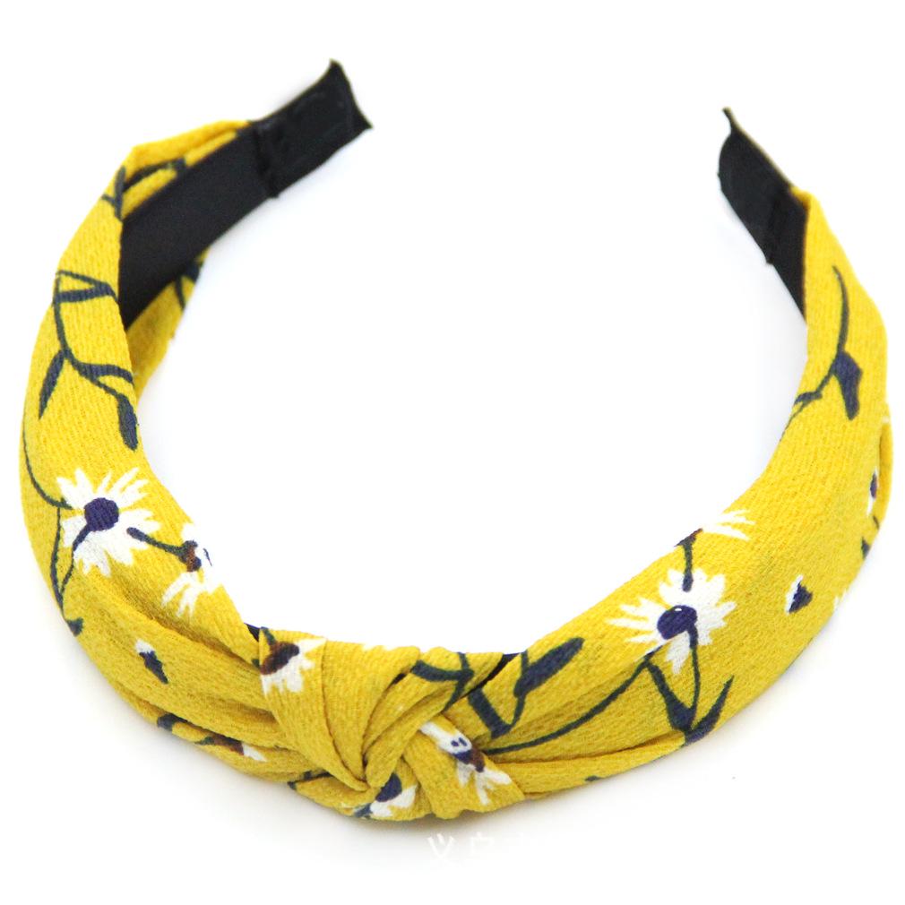Women's Fashion Cross Knot Printed Headband Hair Accessory