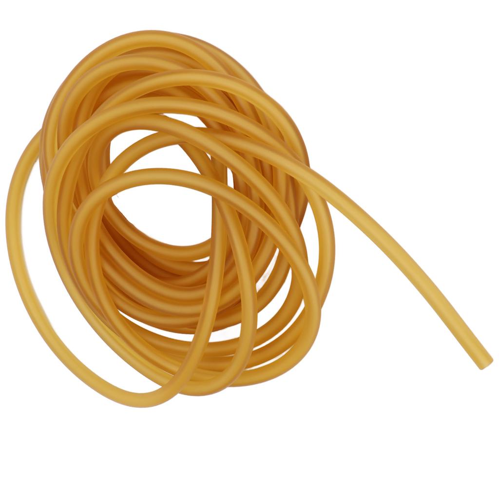 Latex Rubber Band Yellow Highly Elastic Natural Rubber Tube for Slingshots Making Fitness Exercises