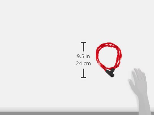 Ulac Bicycle Key 4mm Chain Lock S5CXL SUPREME Red