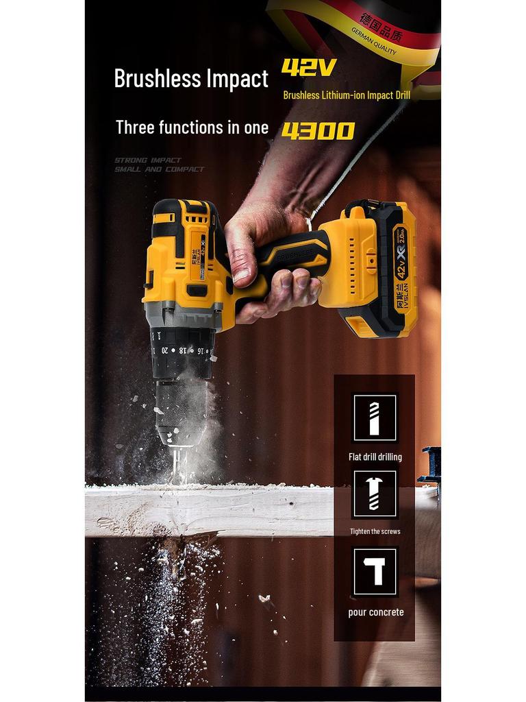 Aslan 13mm High-Power Brushless Cordless Impact Drill