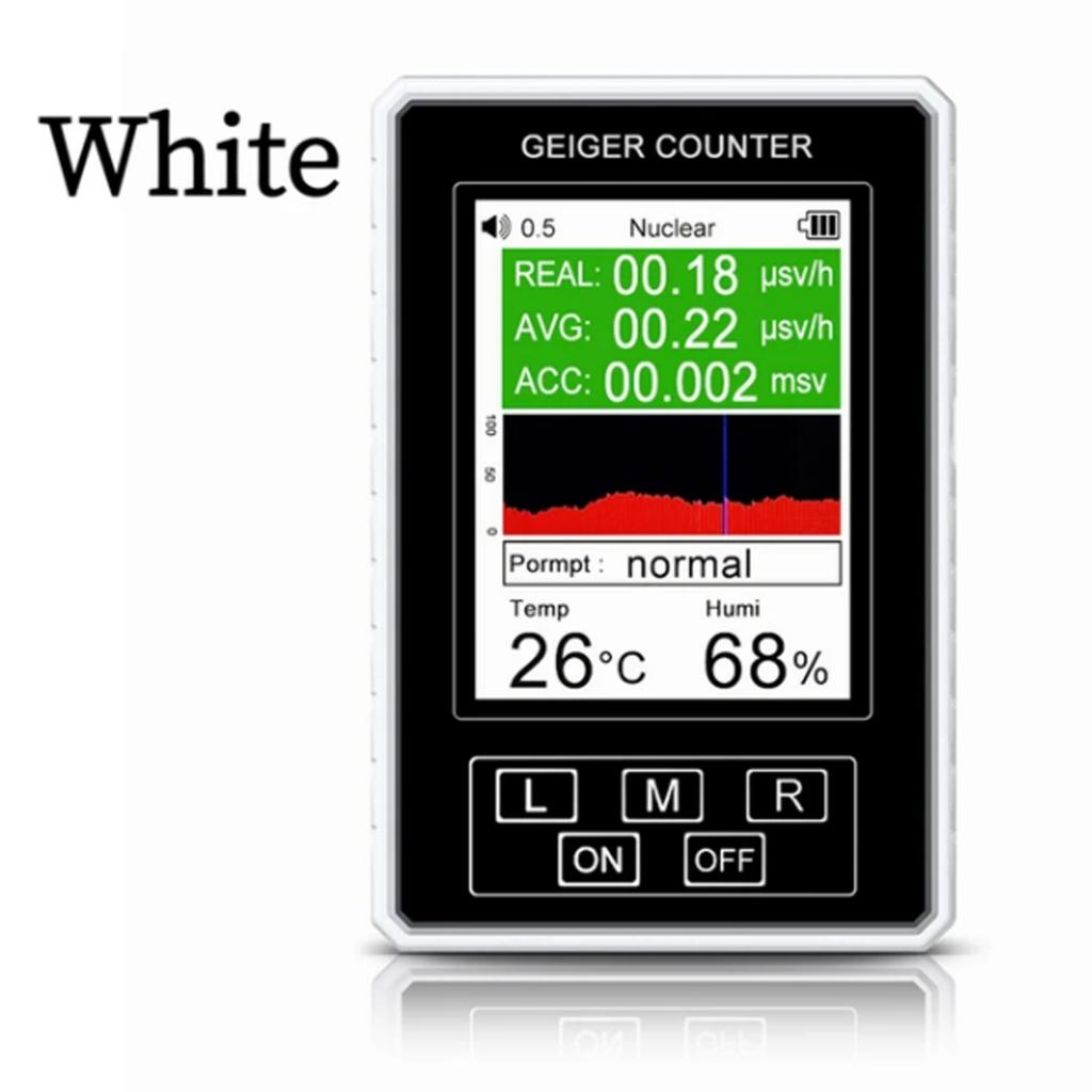 XR1 Pro Nuclear Radiation Detector Color Display Screen Geiger Counter Personal Dosimeter Marble Detector Beta Gamma X-ray
