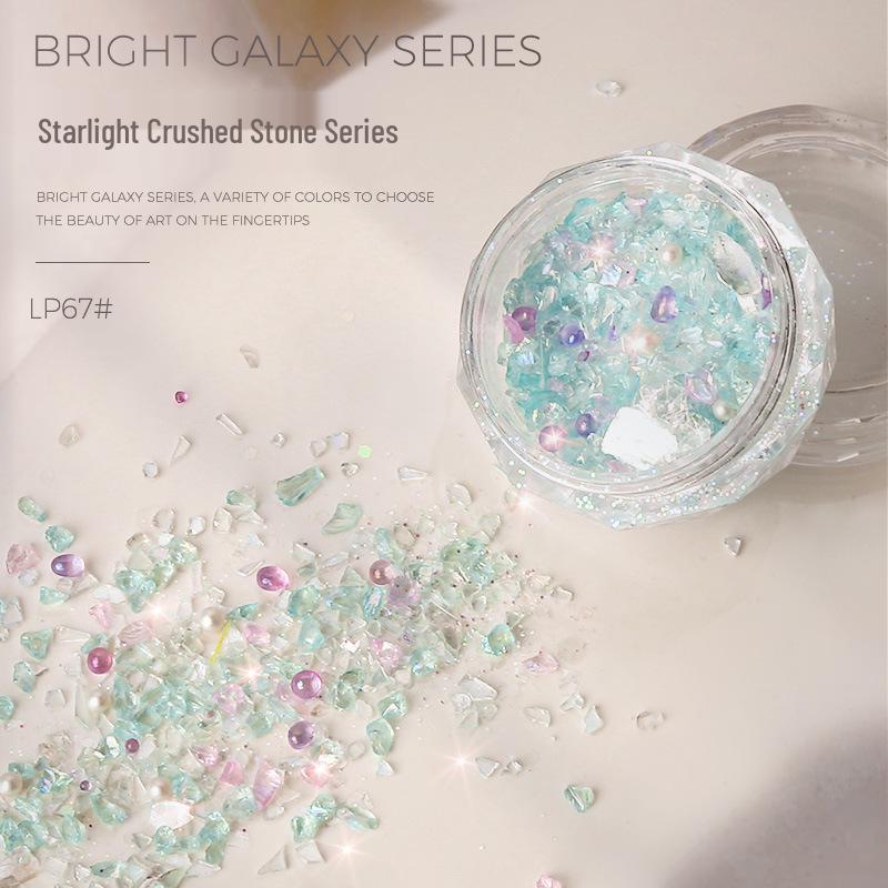 Irregular Starlight Crushed Stone Aurora Nail Art Accessories