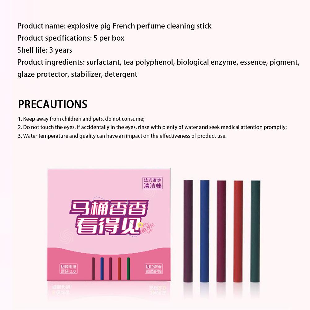 Toilet Bowl Cleaner Perfumes Stick Multi-functional Concentrated Toilet Cleaning Sticks Toilet Tank Cleaner