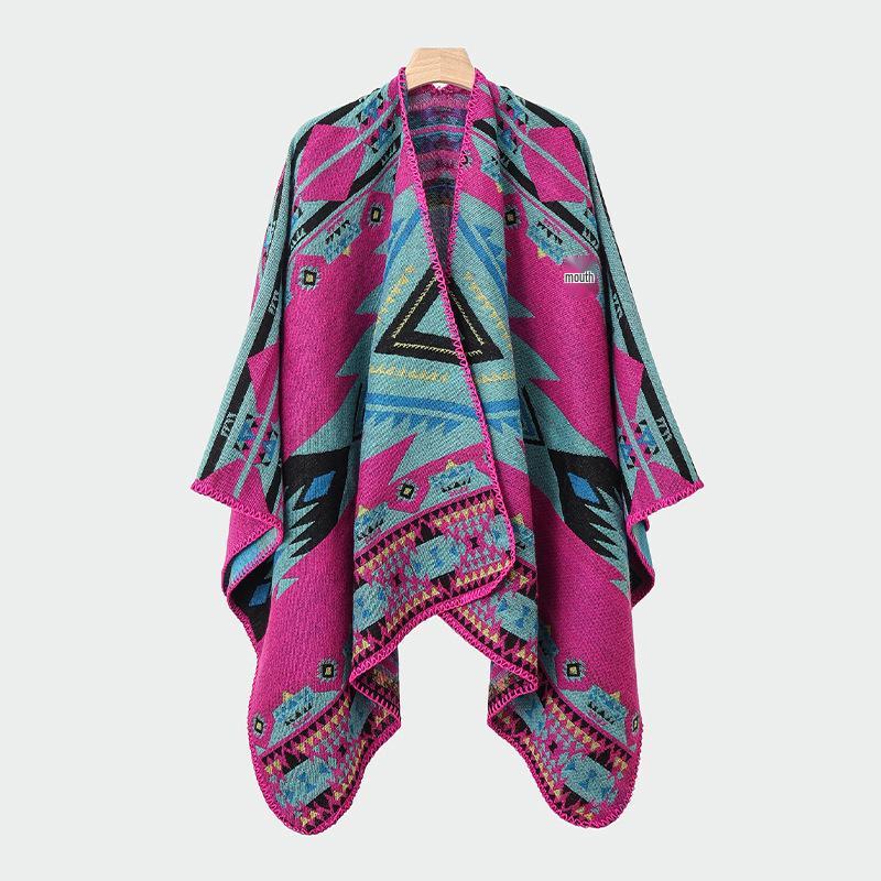Men's & Women's Hooded Shawl Cape Cloak - Spring/Summer Scarf, Yunnan Xinjiang Tibet Style