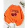 Fashion Womens Sweatshirt Fresh Red Cherries Printing Pullover Crewneck Fleece Soft Breathable Hoodie Autumn Female Streetwear