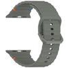 Wave Pattern Silicone Strap: Compatible with Apple Watch Series 7/8/9/10, Colorful Buckle, Ultra Replacement Wristband