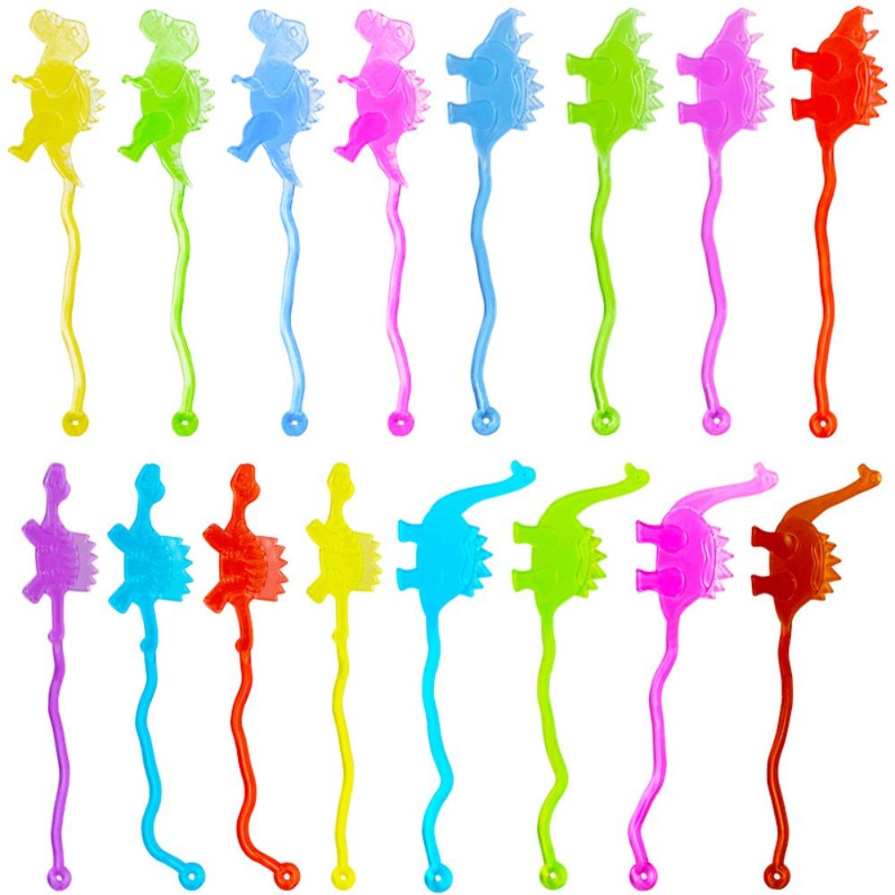 

16 шт. Эластичная липкая игра с динозаврами Детский подарок на день рождения Праздничный подарочный пакет для детского сада Школьный карнавальный подарок