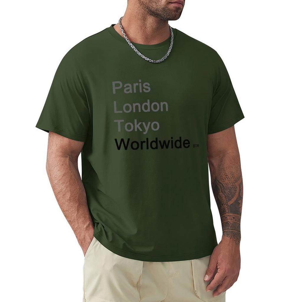 Worldwide Big Time Rush T-Shirt Graphics Shirts Graphic Mens Cotton T Shirts