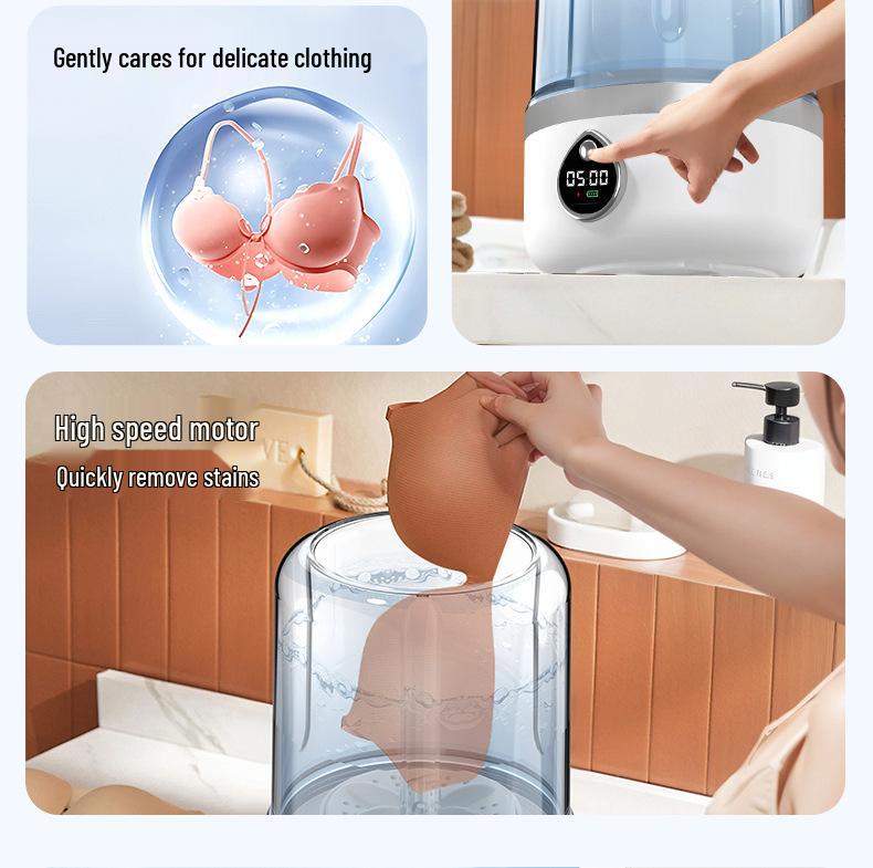 Portable Automatic Mini Washer for Underwear and Socks
