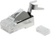 Solarix RJ45 CAT6A STP Shielded Plug KRJS45/6ASLD, 100 Pcs