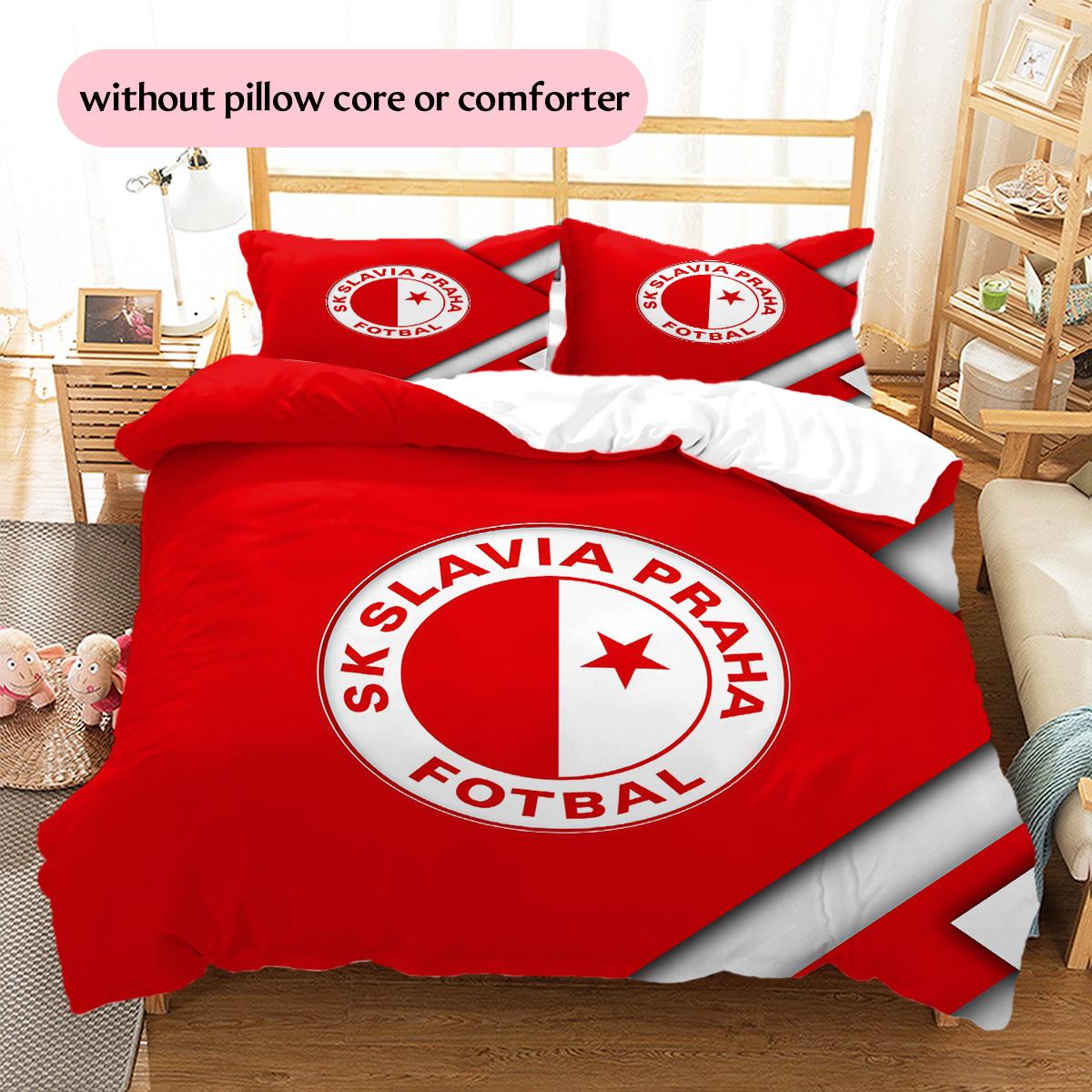 SK Slavia Prague raksta gultasveļas sega