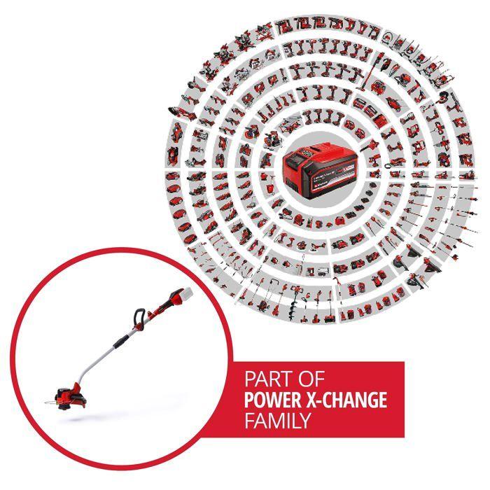 Einhell coupe-bordures sans fil ge-ct 36/30 li e - solo pxc (36v, double fil : 30 cm) livré sans batterie ni chargeur