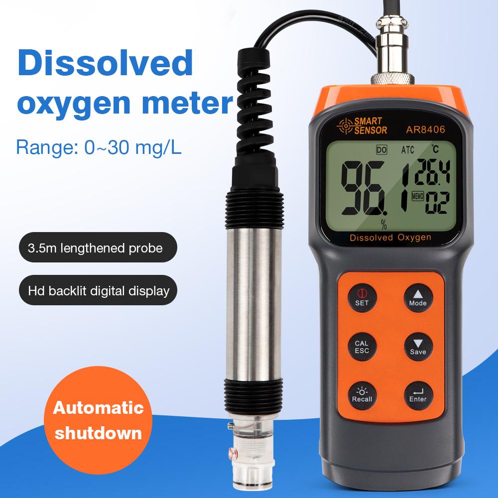 Aquaculture DO Tester 0-30mg/L Digital Dissolved Oxygen Meter Water Quality Tester Measuring Range Oxygen Contents Detector