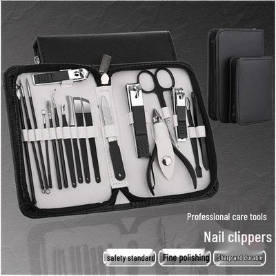 Xiaoyueya 18-Piece Stainless Steel Nail Care Set