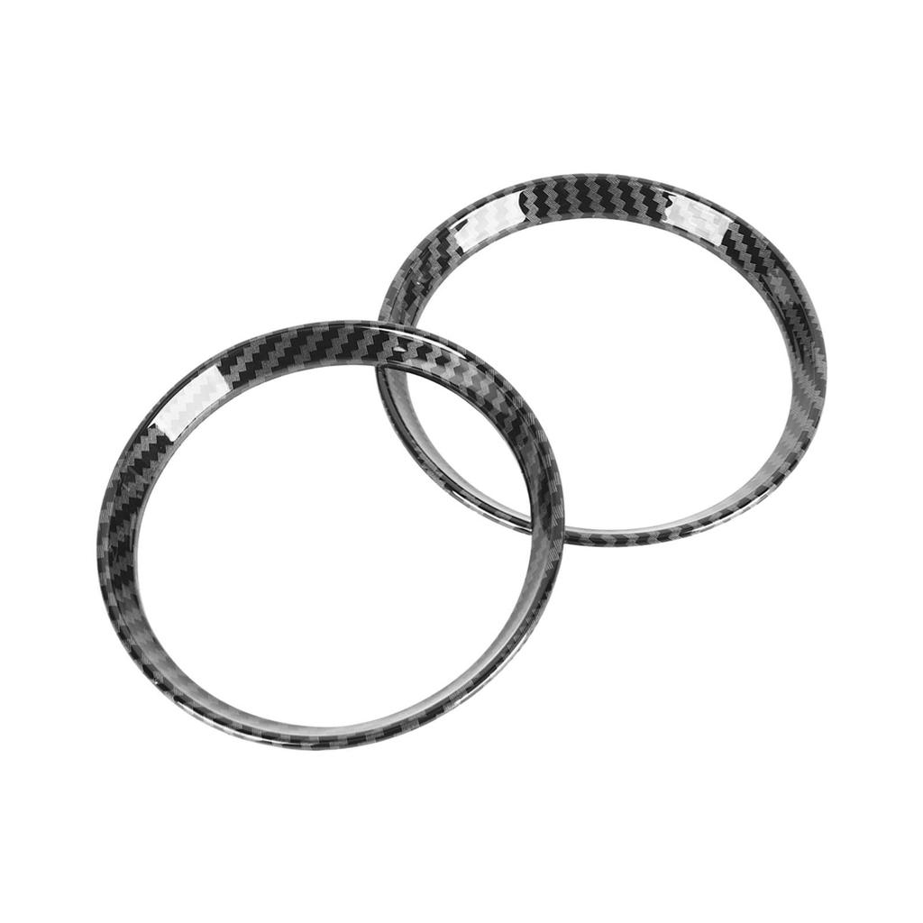 2 Stück Getränkehalter Panelabdeckung Kohlefaser Muster Kratzfest für Cooper R54 R55 R56 R60