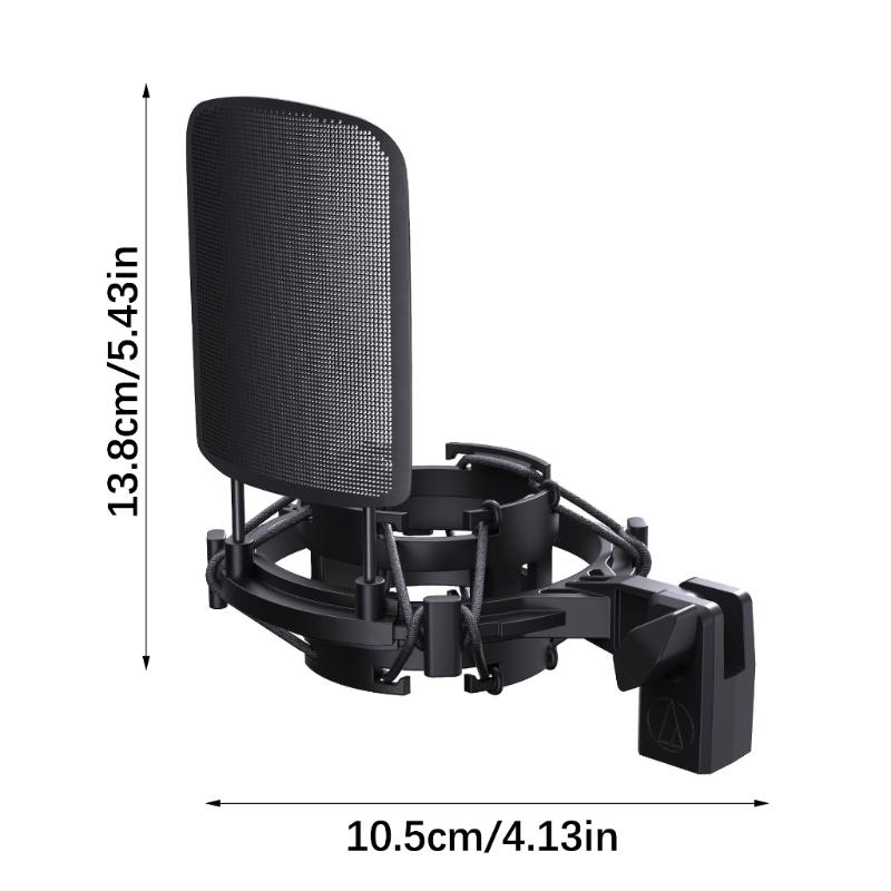 Professional Shock Mount For AT2020 AT2035 AT2050 Microphones With Double Suspension Isolation And Metal Construction