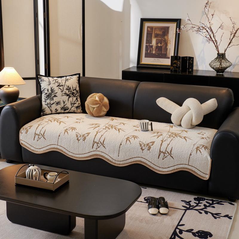 Autumn And Winter Medieval Special-Shaped Sofa Cushion Oriental Aesthetics Bamboo Seat Cushion Sofa Cover Towel New Chinese-Style Manufacturer