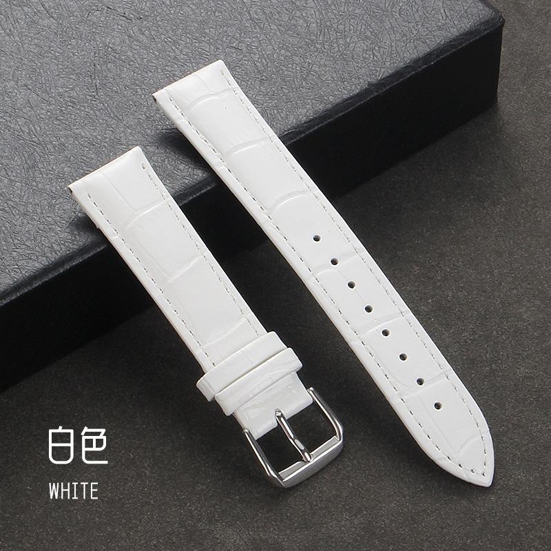 Genuine Calfskin Leather Watch Strap Slub Pattern Bracelet 12/13/14/15/16/17/18/19/20/21/22/24mm Universal Watchband Accessories