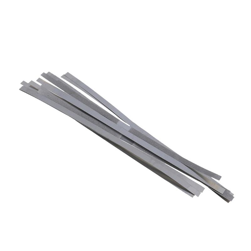 12Pcs Professional Dental Interproximal Strips Stainless Steel 4mm Polishing Kit Denture Orthodontic Maintenance