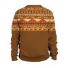 Pullover mit V-Ausschnitt für Herren, 3D-Digitaldruck, Stehkragen, 6 Knöpfe, Vintage-Kragen