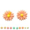 1 Pair Chrysanthemum Flower Earrings Earrings Ear Clip Pin Brides Weddings Women Girls Jewelry