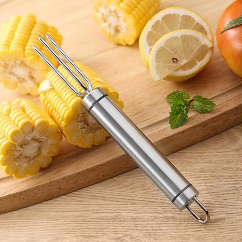 5pcs 3 Prong Corn Forks Set Reusable Roast Holder Barbecue Accessory Grilled Sausage Prod  Grill