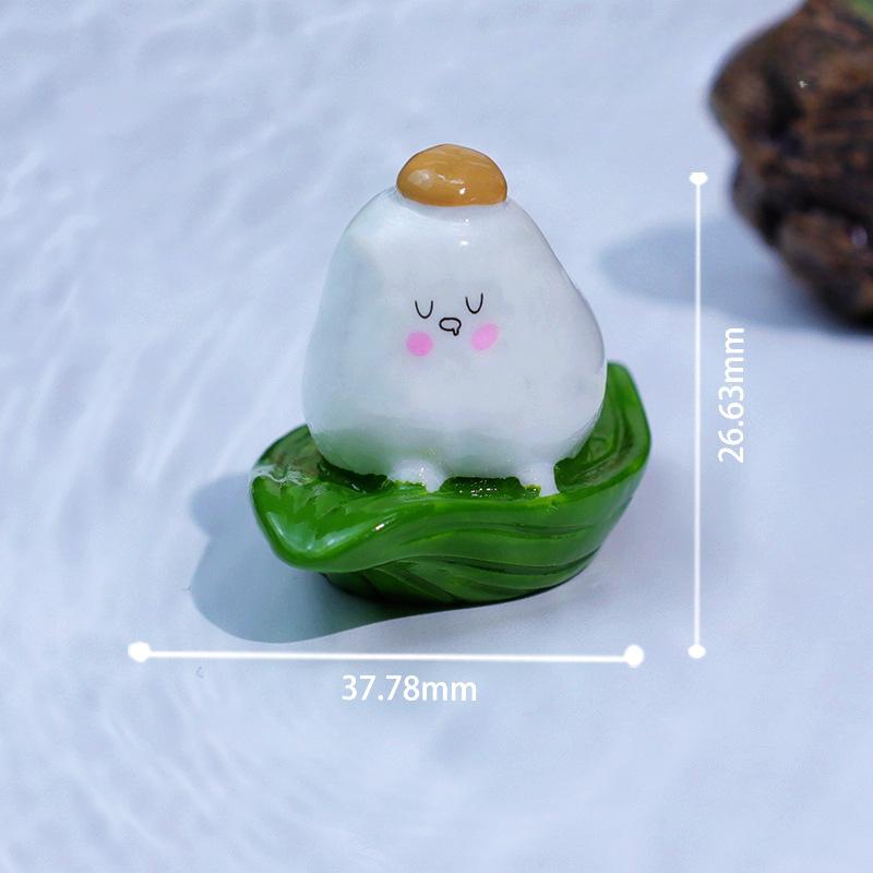 

Микроландшафтные украшения, Цзунцзы на Праздник Драконьих лодок, Мясные пельмени, Украшение для праздничной атмосферы, Настольные украшения, Изделия из смолы Mushroom rice dumplings