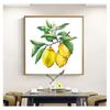 Öl-Frutis-Gemälde für Küche, Heimdekoration, Zitrone auf dem Zweig, Wandbilder für Wohnzimmer, Poster, 1 Stück, heißer HD-Druck auf Leinwand