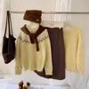 Korean Style Fair Isle Retro Loose Knit Sweater - Women's Pullover Top