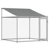 Vidaxl Dog Cage, With Roof and Door, Grey, 4X2X2 M, Steel