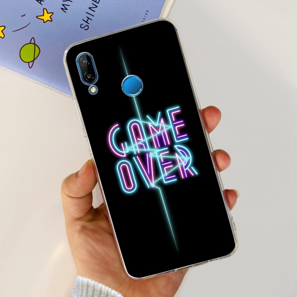 Case For Huawei P20 Lite Cover Cute Astronaut Cartoon Slim Clear Soft Silicone Back Phone Cover For Huawei P20Lite ANE-LX2 Funda