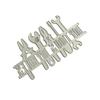 My Tools My Rules Decorative Die Cut Metal Embossing Stencils Carbon Steel Cutting Dies for Card Making Scrapbooking