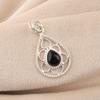 Black Tourmaline Gemstone 925 Sterling Silver Handcrafted Designer Pendant 1.40" For Birthday Gift PP-19-16