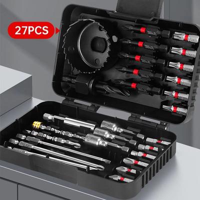 27/35/39Pcs Bits Drill Bits Set Hexagon Bits Hole Bit Screwdriver Bits Set Storage Case Heavy Duty Twist Sleeve